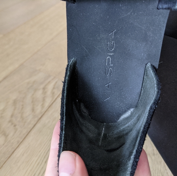 Via Spiga Black Suede Sandals - Picture 6 of 7